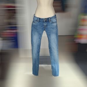 Ralph Lauren Denim & Supply Blue Skinny Low Rise Jeans
